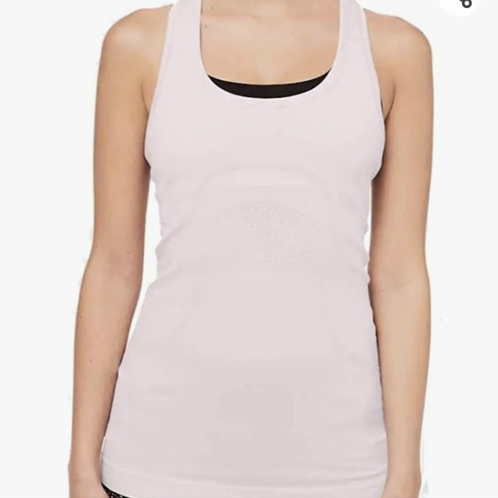 NWT Lululemon Racerback Tank Porcelain Pink Sz 6